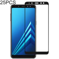 25 stuks volledige lijm volledige cover Screen Protector gehard glas film voor Galaxy A5 (2018) & A8 (2018)