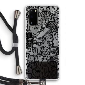 Vexx Black Mixtape: Samsung Galaxy S20 Transparant Hoesje met koord