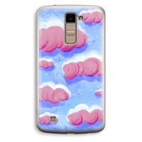 Roze wolken met vogels: LG K10 (2016) Transparant Hoesje