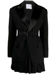 sacai blazer superposé à simple boutonnage - Noir