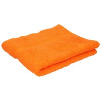 Luxe handdoeken oranje 50 x 90 cm 550 grams   -