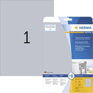 HERMA 4224 etiket Rechthoek Permanent Zilver 25 stuk(s)