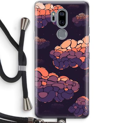 Patroon Wolken: LG G7 Thinq Transparant Hoesje met koord
