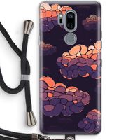 Patroon Wolken: LG G7 Thinq Transparant Hoesje met koord