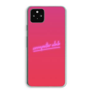 Vice Glow: Google Pixel 5a 5G Transparant Hoesje
