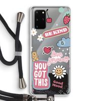 Positivity: Samsung Galaxy S20 Plus Transparant Hoesje met koord