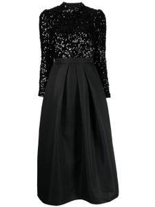 Sachin & Babi robe mi-longue Amity ornée de sequins - Noir