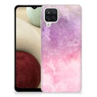 Smartphone hoesje Samsung Galaxy A12 Pink Purple Paint