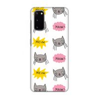 Meow: Volledig geprint Samsung Galaxy S20 Hoesje