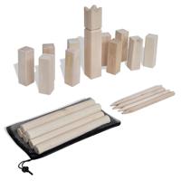 VidaXL Houten kubb spel set