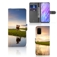 Samsung Galaxy S20 Plus Telefoonhoesje met Pasjes Koe - thumbnail