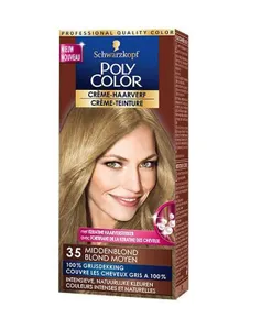 Schwarzkopf Poly Color Haarverf Creme - 35 Middenblond