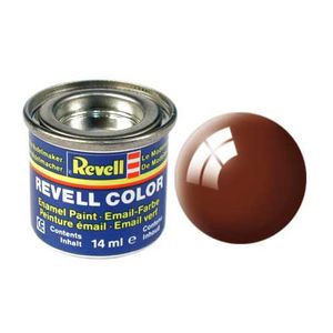 Revell Mud brown, gloss RAL 8003 14 ml-tin schaalmodel onderdeel en -accessoire Verf