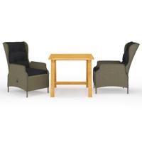 3-delige Tuinset bruin