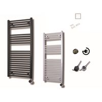 Elektrische Design Radiator Sanicare Plug En Play 111,8 x 60 cm Wit Thermostaat Chroom 730 Watt Sanicare - thumbnail