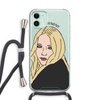 Mary Kate: iPhone 11 Transparant Hoesje met koord