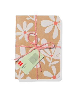 HEMA Schriften A6 Bloemen - 3 Stuks
