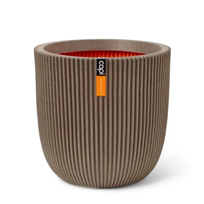 Pot bol Groove NL 43x41 warm taupe