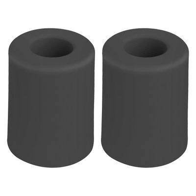 Deurbuffer - 2x - deurstopper - zwart - rubber - 50 x 35 mm - schroefbevestiging
