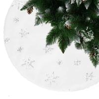 Kerstboomrok Kerstboomkleed Kerstboomversiering 55 cm Wit