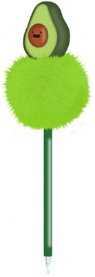 Blueprint Collections balpen Happy Zoo Cutie Fruits avocado groen Blueprint Collections balpen Happy Zoo Cutie Fruits avocado groen
