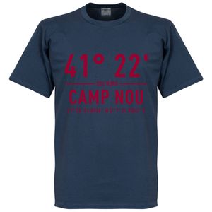 Barcelona Camp Nou Coördinaten T-Shirt