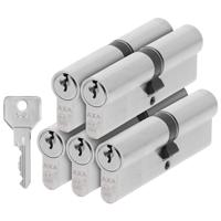 AXA AXA Security SKG** dubbele veiligheidscilinder verlengd gelijksluitend (5x) 45-50 mm - vernikkeld