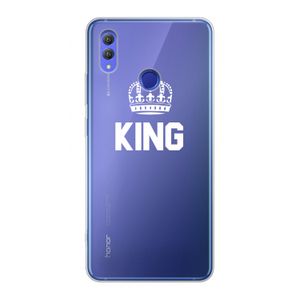 King zwart: Honor Note 10 Transparant Hoesje
