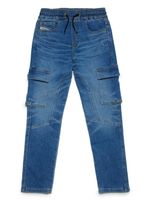 Diesel Kids jean D-URSY-J à poches cargo - Bleu