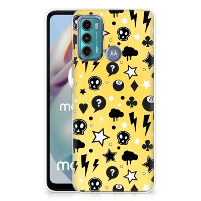 Silicone Back Case Motorola Moto G60 Punk Geel Silicone Back Case Motorola Moto G60 Punk Geel