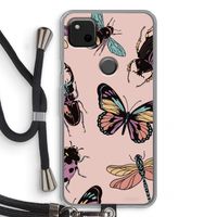 Tiny Bugs: Pixel 4a Transparant Hoesje met koord