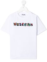 Moschino Kids t-shirt à logo brodé - Blanc - thumbnail