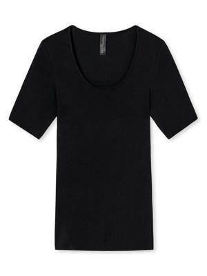 Schiesser - Spencer 1/2 - Luxury - zwart, Maat:48