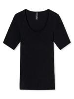 Schiesser - Spencer 1/2 - Luxury - zwart, Maat:46