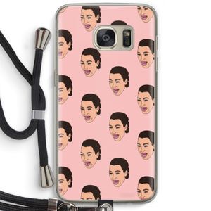Ugly Cry Call: Samsung Galaxy S7 Transparant Hoesje met koord