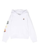 Moncler Enfant hoodie à imprimé graphique - Blanc
