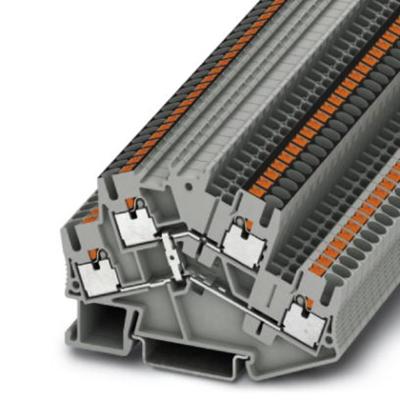 Phoenix Contact PTTBS 2,5-PV 3210211 Klem 2-etages Aantal polen: 4 0.14 mm² 2.5 mm² Grijs 50 stuk(s)