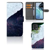 Motorola Moto G72 | Book Case | Sea in Space