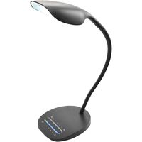 LED Tafellamp - Trion Sankim - 7W - Aanpasbare Kleur - Dimbaar - Rond - Mat Zwart - Aluminium - thumbnail