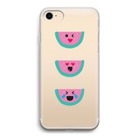 Smiley watermeloen: iPhone 7 Transparant Hoesje