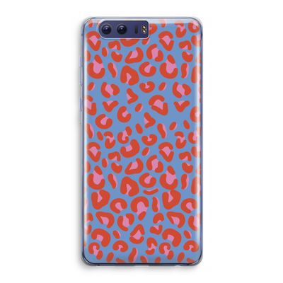 Leopard blue: Honor 9 Transparant Hoesje