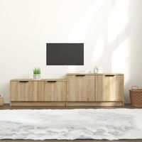 Tv-meubel 158,5x36x45 cm bewerkt hout sonoma eikenkleurig