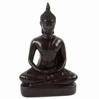 Beeld Polystone Boeddha met Parel (17 cm) - thumbnail