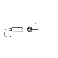 Weller NT 1 Soldeerpunt Ronde vorm Grootte soldeerpunt 0.25 mm Inhoud: 1 stuk(s)