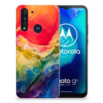 Smartphone hoesje Motorola Moto G8 Power Lite Watercolor Dark Smartphone hoesje Motorola Moto G8 Power Lite Watercolor Dark