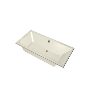Xenz Kristal Ligbad - 160x75x48 - afvoer Midden - acryl - pergamon 6984-02