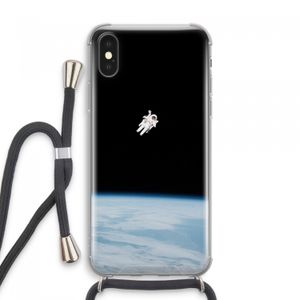 Alone in Space: iPhone XS Max Transparant Hoesje met koord