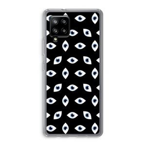 Eyes pattern: Samsung Galaxy A42 5G Transparant Hoesje