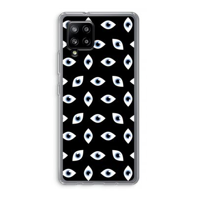Eyes pattern: Samsung Galaxy A42 5G Transparant Hoesje