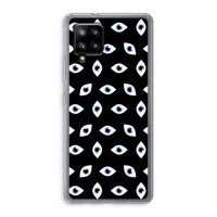 Eyes pattern: Samsung Galaxy A42 5G Transparant Hoesje